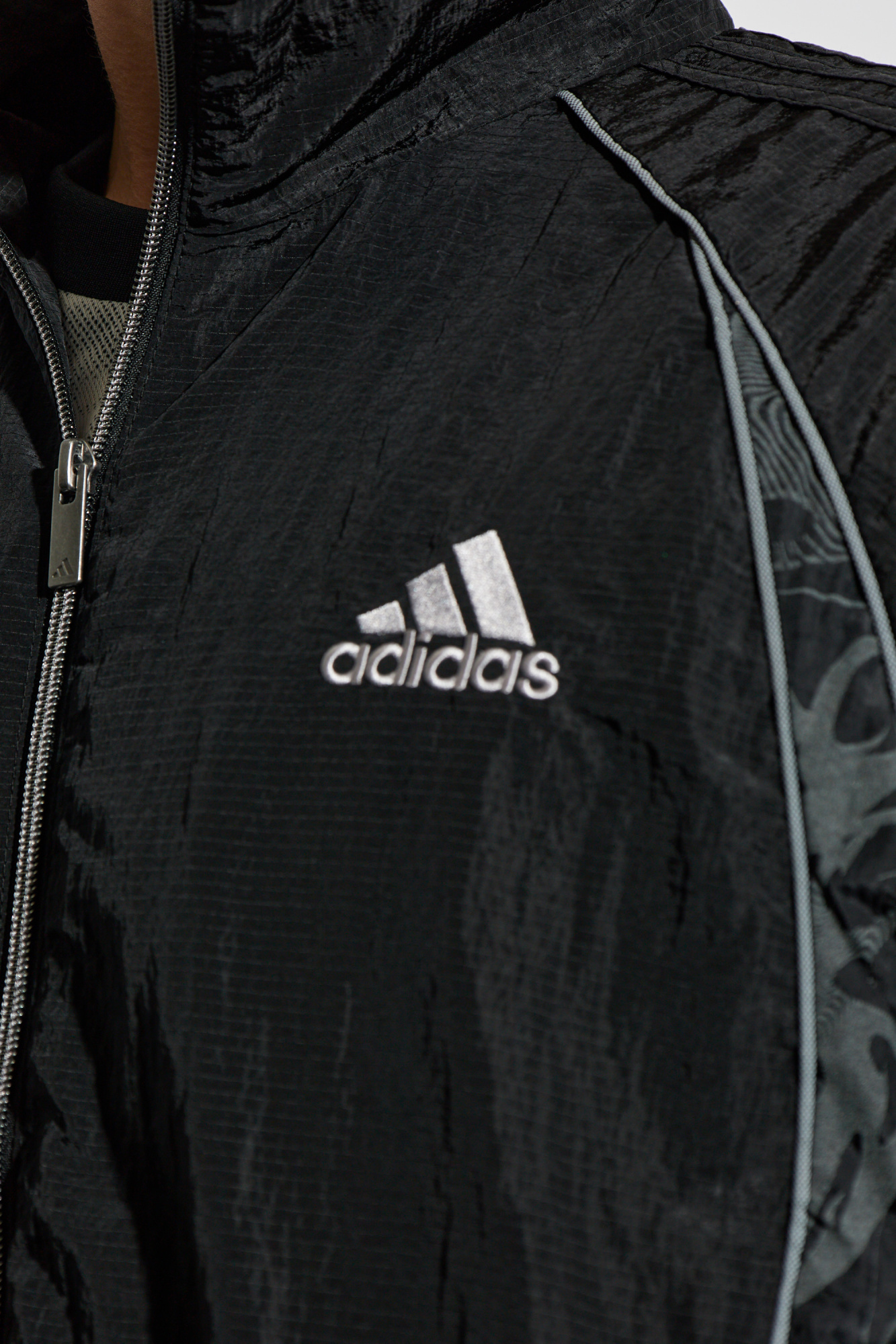 Czarny Ortalionowa kurtka z logo ADIDAS Originals - Vitkac